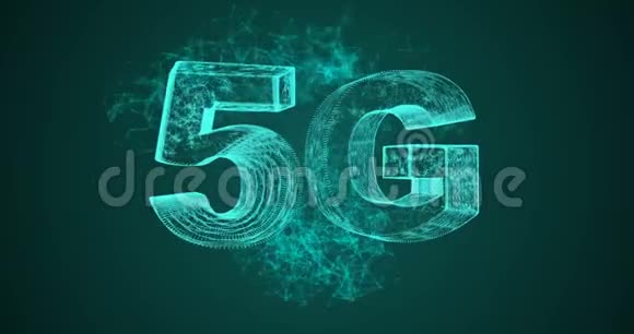 5G符号与旋转地球网络技术背景4k阿尔法通道视频的预览图