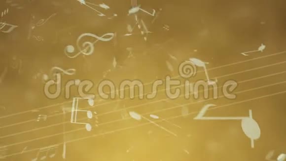 音乐音符在风中飘扬视频的预览图