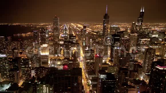 芝加哥天际线从上面视频的预览图