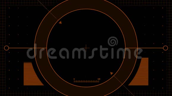 无人机环阿尔法通道橙色视频的预览图