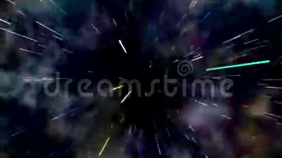 抽象彩色虫洞隧道视频的预览图