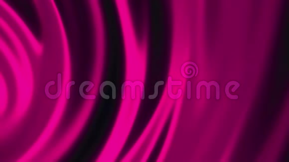 光滑有光泽的紫色波浪的抽象动画抽象运动背景视频的预览图