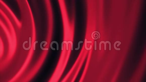光滑有光泽的红色波浪的抽象动画抽象运动背景视频的预览图