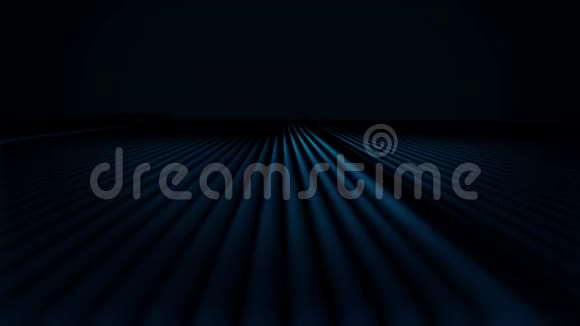 黑色背景上抽象蓝色气泡形状的平滑运动强烈的对比效果视频的预览图