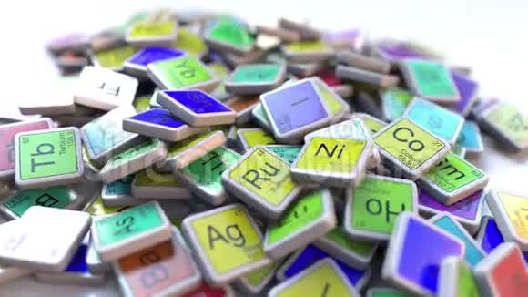 化学元素元素元素周期表上的砷块视频的预览图