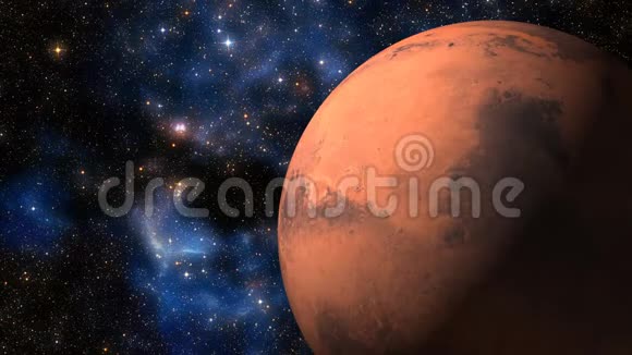 火星在银河系旋转3D动画视频的预览图