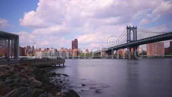 纽约布鲁克林区曼哈顿桥4k时间间隔视频的预览图
