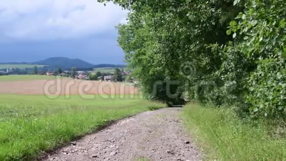 乡村道路和景观全景视频的预览图