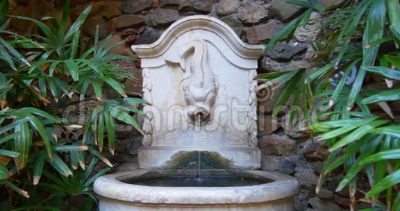 马拉加阿尔卡扎巴城堡4k喷泉视频的预览图