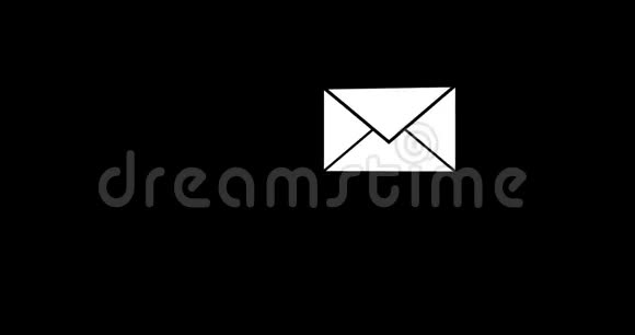 邮件信封图标4k视频的预览图