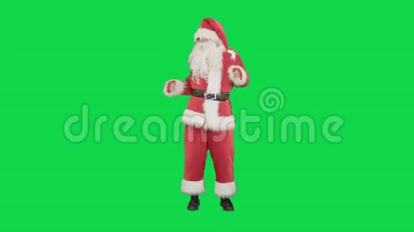 圣诞快乐圣诞老人开心地跳舞视频的预览图