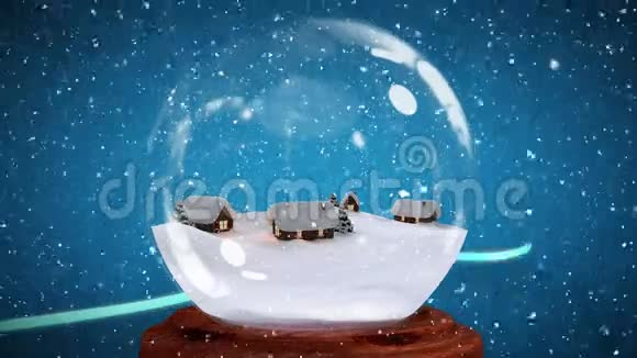雪球小屋圣诞动画视频的预览图