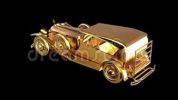 金色复古车视频的预览图