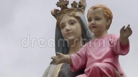 宗教雕像雕塑基督教天主教视频的预览图
