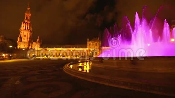 埃斯帕纳广场夜景视频的预览图