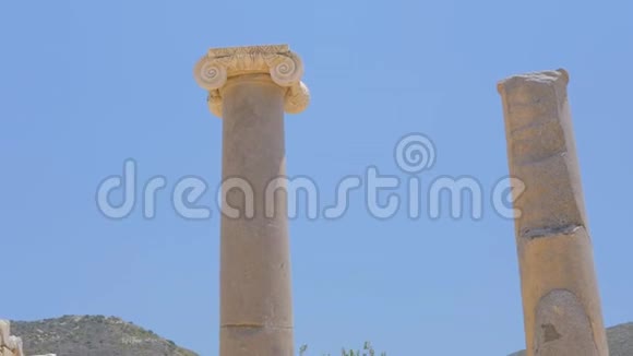 古老的柱子帕塔拉土耳其视频的预览图