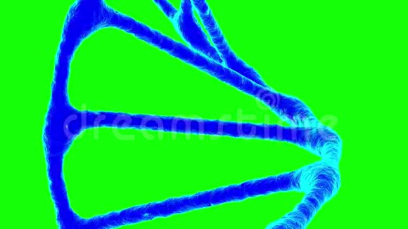 绿色背景上的DNA结构视频的预览图