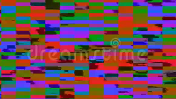 动态亮度glich视频彩色显示不良电视信号三维渲染计算机生成的背景视频的预览图