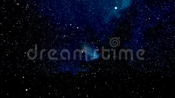穿越星空与宇宙蓝星的美好抽象无限概念动画一段旅程视频的预览图