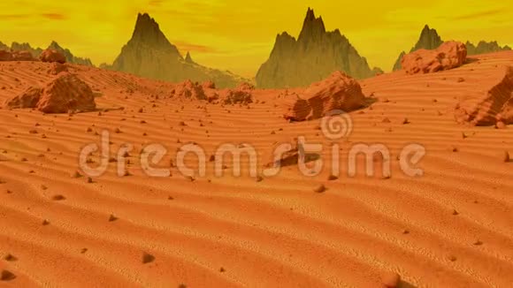 飞越火星景观视频的预览图