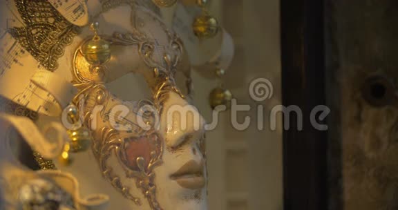 美丽的威尼斯狂欢节面具视频的预览图