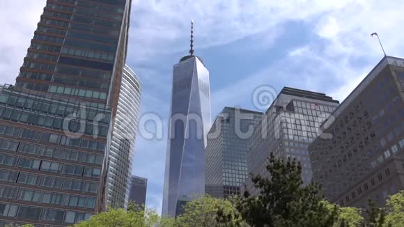 纽约世贸中心大楼911纪念广场视频的预览图