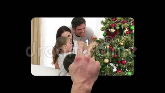 手指激活和滚动圣诞视频视频的预览图