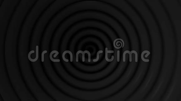 抽象背景缩小黑眼圈具有白色故障效应动画移动黑色的催眠隧道视频的预览图