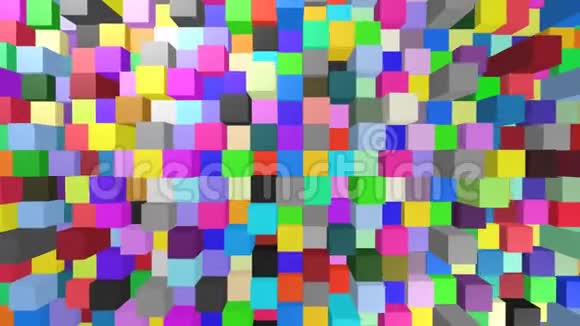 抽象背景立方体动画视频的预览图