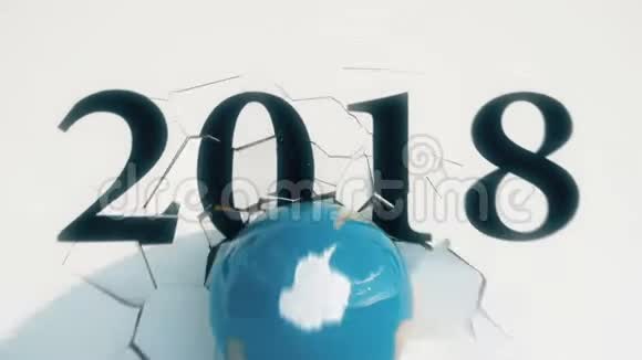 20182019年新年概念文本过渡视频的预览图