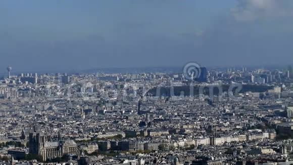 从蒙帕纳斯7号塔到巴黎的4K全景视频的预览图