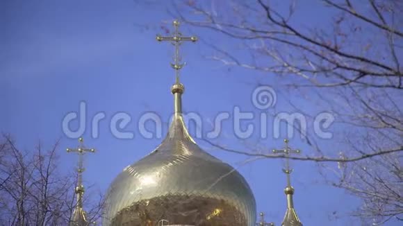 美丽的东正教教堂视频的预览图