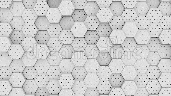 抽象Hive六角几何区域明亮干净的网格挥动移动背景视频的预览图