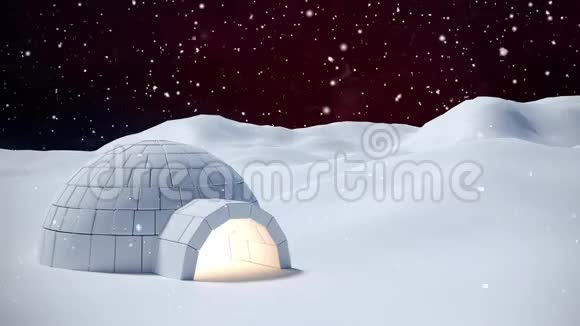 冬天的景色和降雪视频的预览图