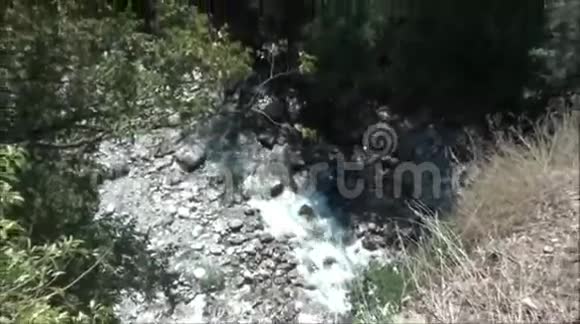 欧洲黑山深处山区的河流视频的预览图