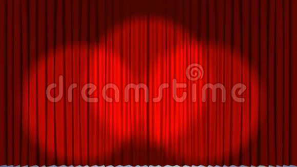 戏剧窗帘打开和聚光灯的动画视频的预览图