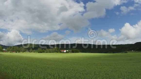 诺瓦吉安村农场靠近奥斯陆挪威延时放大4k视频的预览图