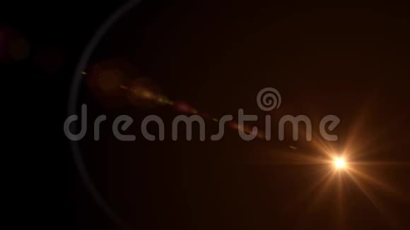 动画是太阳耀斑在黑色背景上的快速运动视频的预览图