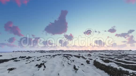 雪山蓝天空中拍摄视频的预览图