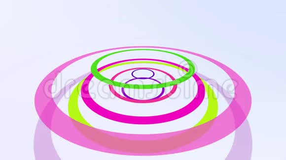 运动粉色和紫色圆圈抽象背景视频的预览图
