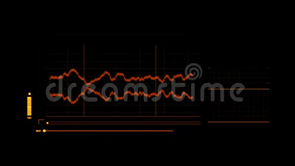 橙色HUD语音记录界面图形元素视频的预览图