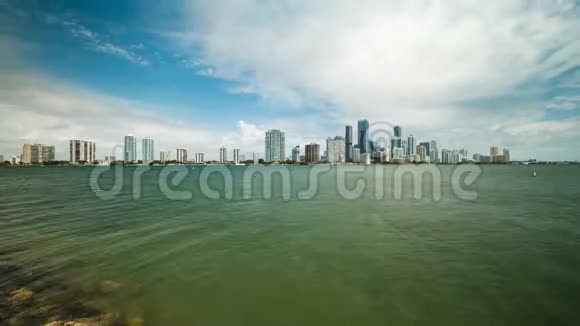 迈阿密天际线时间流逝视频视频的预览图