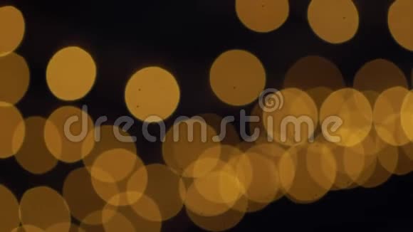 金色博克灯闪烁背景视频的预览图