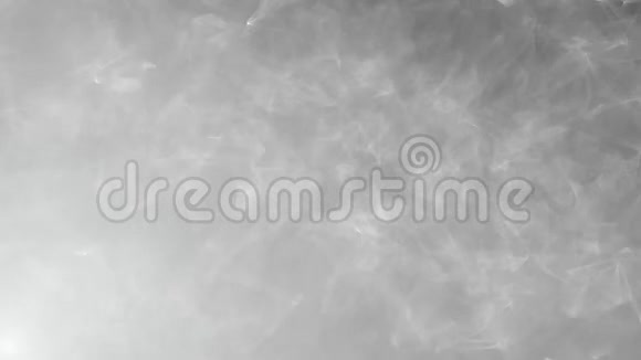 运动白色和黑色烟雾抽象背景视频的预览图