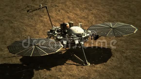 4在火星表面的高空着陆美国宇航局提供的元素视频的预览图
