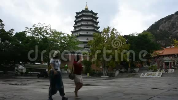 中国潮州市汕头天坛花园天坛寺视频的预览图