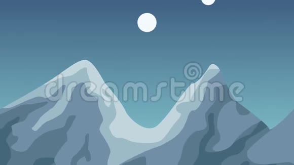 山区冬季高清动画视频的预览图