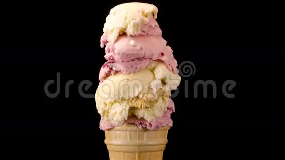 融化多色冰淇淋视频的预览图