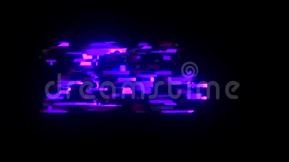 炫酷霓虹灯2019文字动画背景标志无缝循环新质量通用技术动态视频的预览图