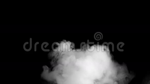 雾从底部吹出黑色背景视频的预览图